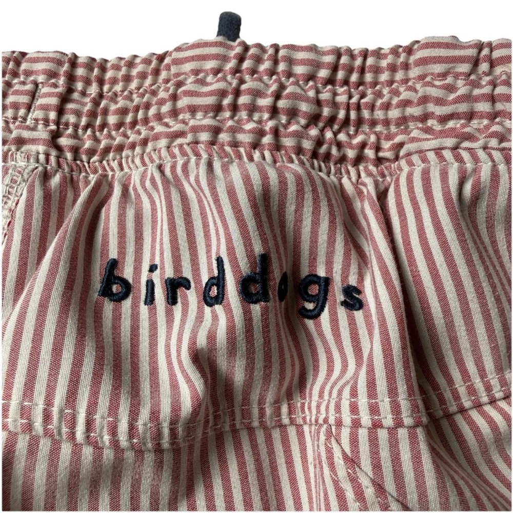Men's Birddogs Striped Shorts Red White Boom Boomstick SZ L Extend 9” Beach EUC - Picture 6 of 13